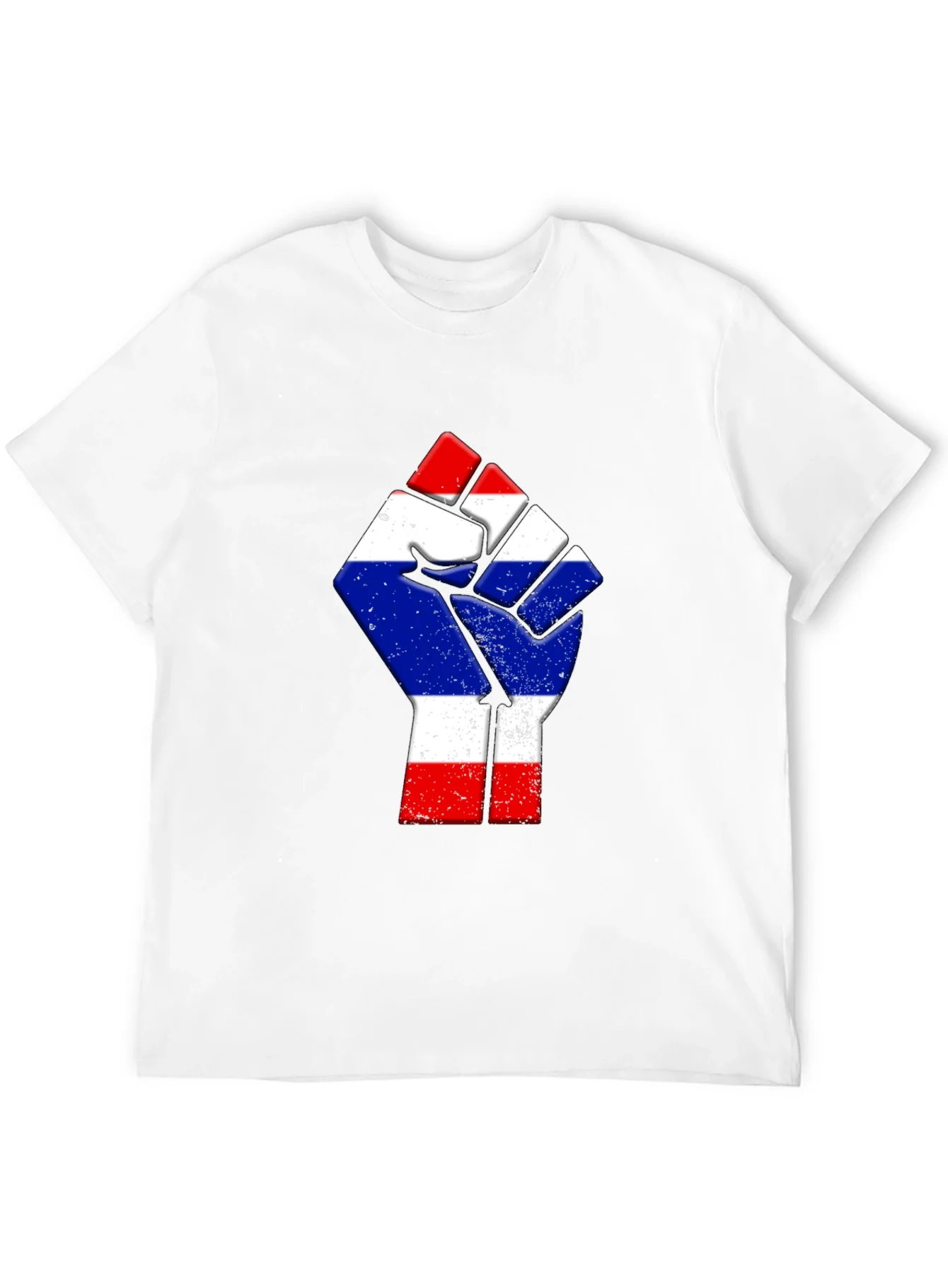 Thailand Flag Fist Black T-Shirt