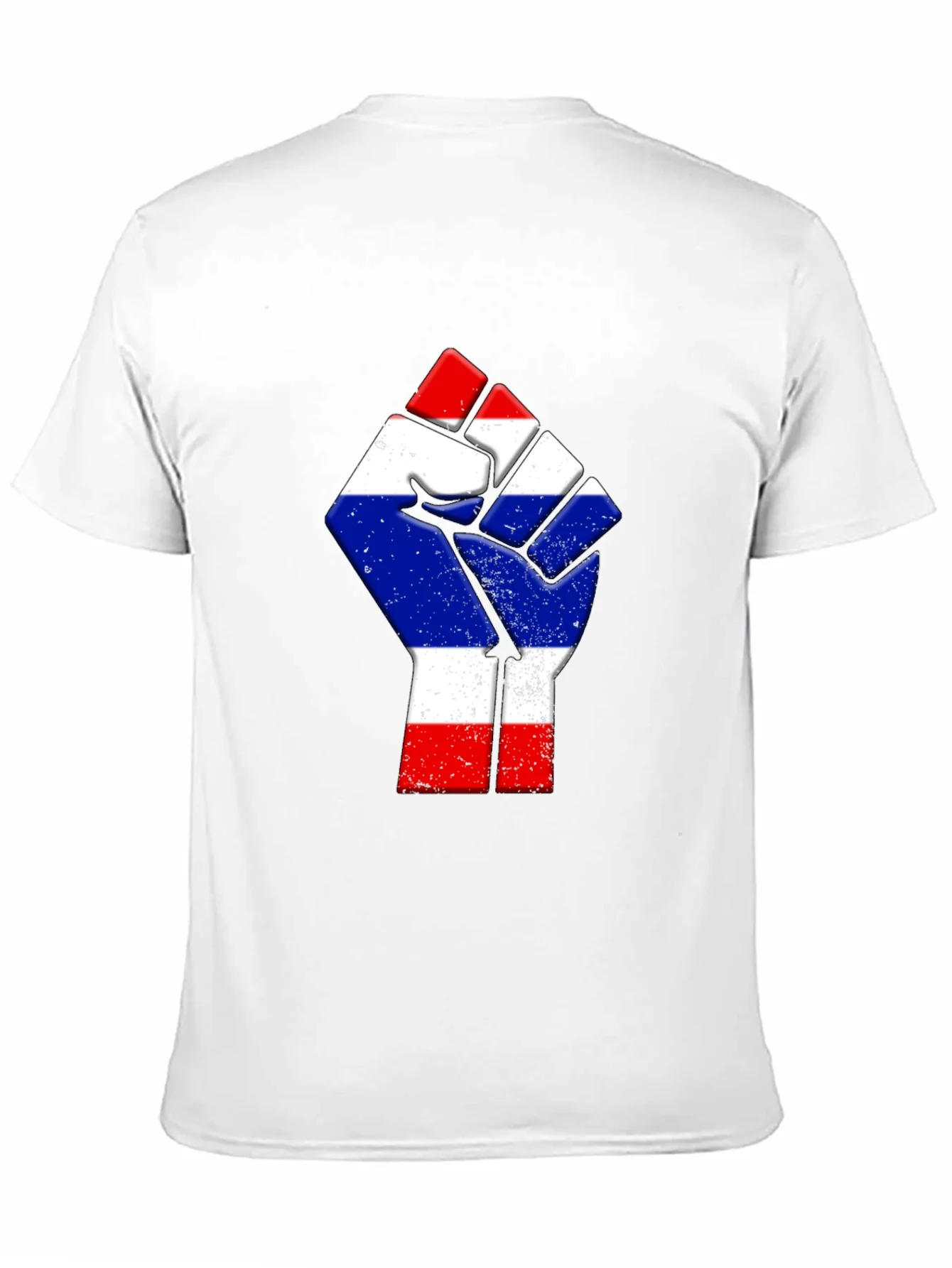 Thailand Flag Fist Black T-Shirt