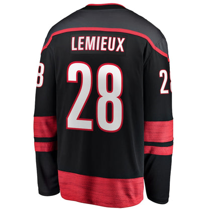 Brendan Lemieux Carolina Hurricanes   Home Premier Breakaway  Jersey - Black