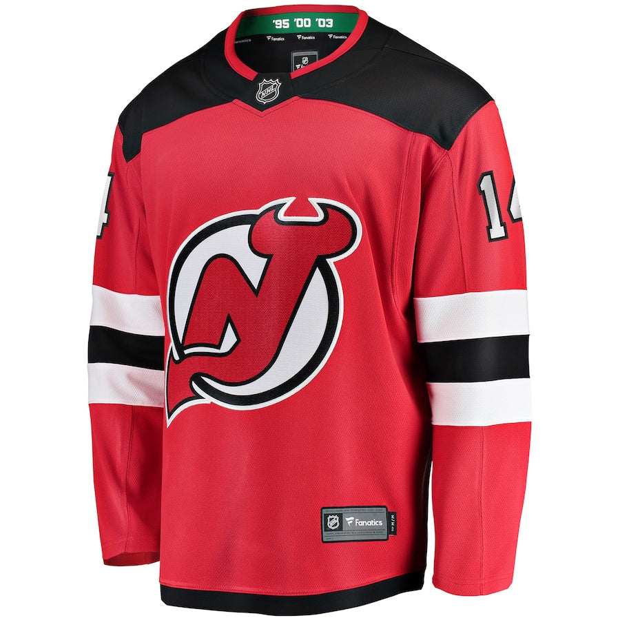 Nathan Bastian New Jersey Devils   Home Breakaway  Jersey - Red