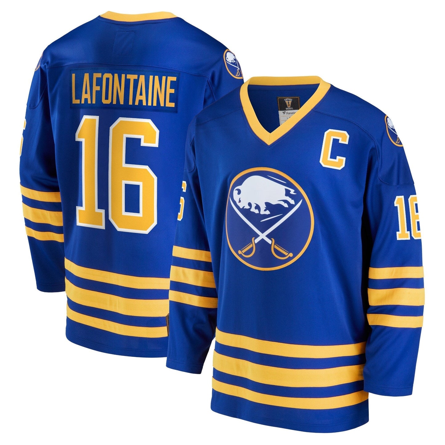 Pat LaFontaine Buffalo Sabres   Breakaway Retired  Jersey - Royal