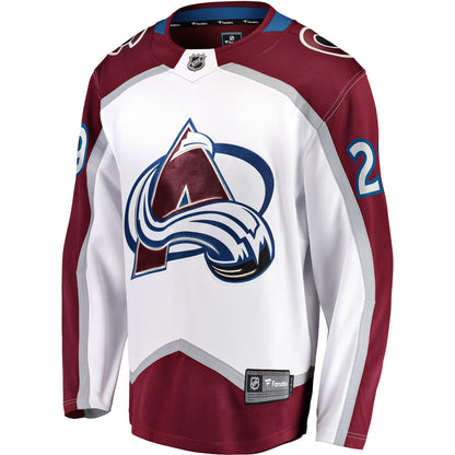 Nathan MacKinnon Colorado Avalanche   Away Premier Breakaway  Jersey - White