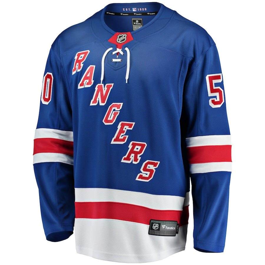 Will Cuylle New York Rangers   Home Premier Breakaway  Jersey - Blue