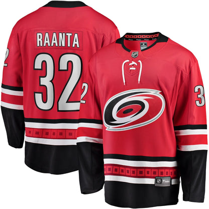 Antti Raanta Carolina Hurricanes   Alternate Breakaway  Jersey - Red