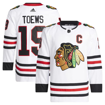 Jonathan Toews Chicago Blackhawks   Away Primegreen   Pro  Jersey - White