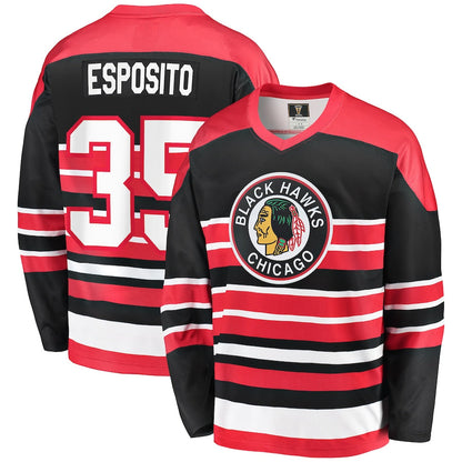 Tony Esposito Chicago Blackhawks   Premier Breakaway Retired  Jersey - Red
