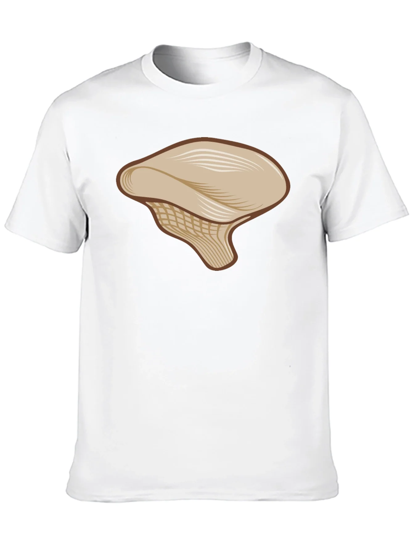 Mushroom Graphic Tee - Casual Black T-Shirt