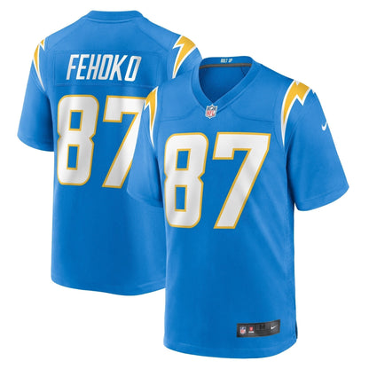 Simi Fehoko Los Angeles Chargers Nike  Game Jersey -  Powder Blue