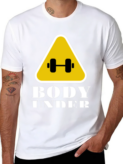 Body Under Construction Black Graphic T-Shirt