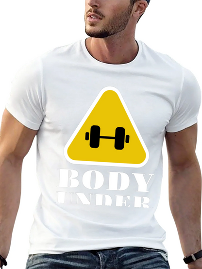 Body Under Construction Black Graphic T-Shirt