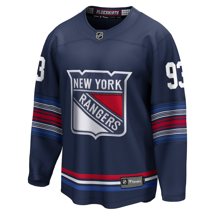 Mika Zibanejad New York Rangers   Alternate Premier Breakaway  Jersey - Navy