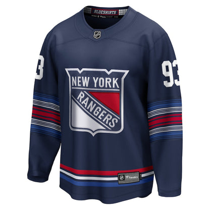 Mika Zibanejad New York Rangers   Alternate Premier Breakaway  Jersey - Navy