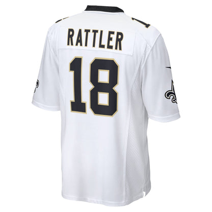 Spencer Rattler New Orleans Saints Nike 2024 NFL Draft Game   Jersey - White