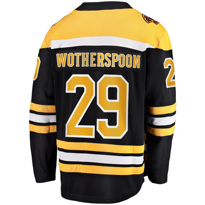 Parker Wotherspoon Boston Bruins   Home Premier Breakaway  Jersey - Black