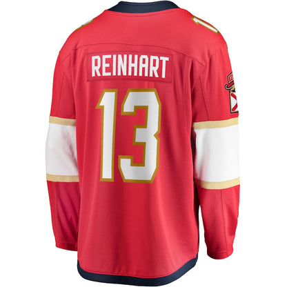 Sam Reinhart Florida Panthers   Breakaway  Jersey - Red