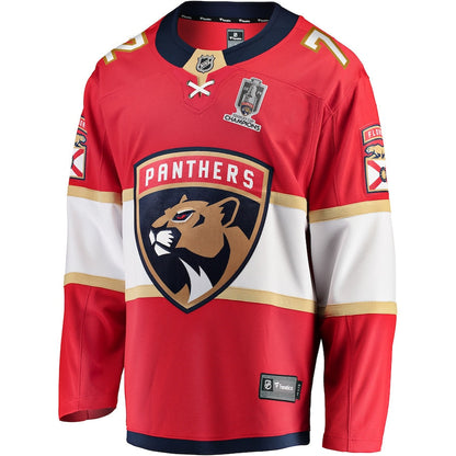 Sergei Bobrovsky Florida Panthers   Home 2024 Stanley Cup Champions Breakaway  Jersey  Red