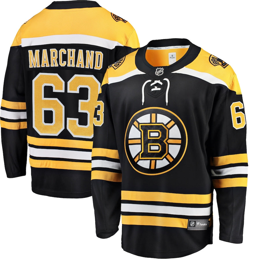 Brad Marchand Boston Bruins   Home Breakaway Jersey - Black