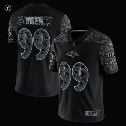Odafe Oweh Baltimore Ravens Nike RFLCTV Limited Jersey - Black
