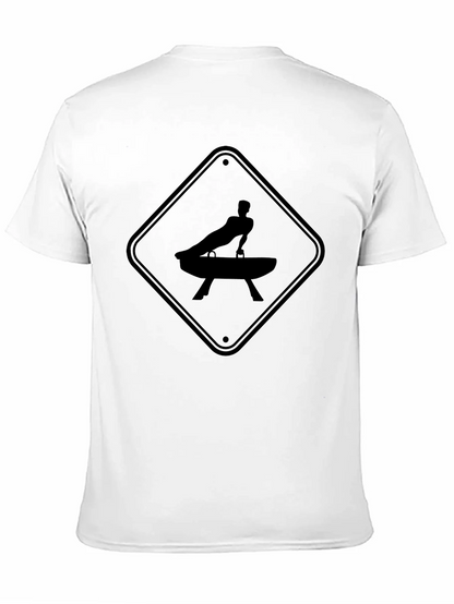 Gymnastics Pommel Horse Warning Sign T-Shirt