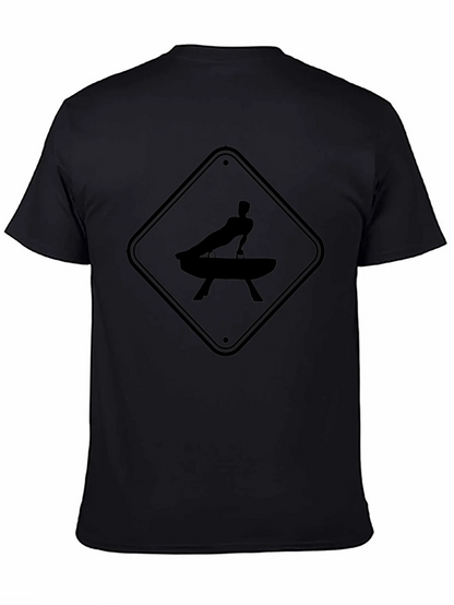 Gymnastics Pommel Horse Warning Sign T-Shirt