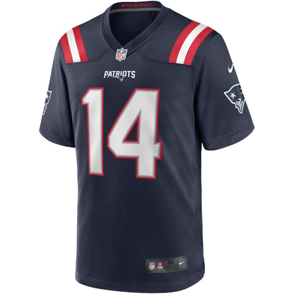 Steve Grogan New England Patriots Nike Game Retired   Jersey - Navy