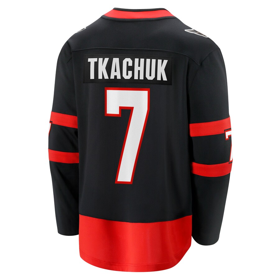 Brady Tkachuk Ottawa Senators   Home Breakaway Jersey - Black