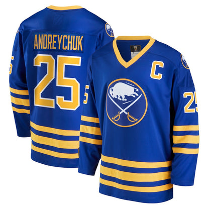Dave Andreychuk Buffalo Sabres   Breakaway Retired  Jersey - Royal
