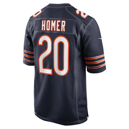 Travis Homer Chicago Bears Nike Game   Jersey - Navy