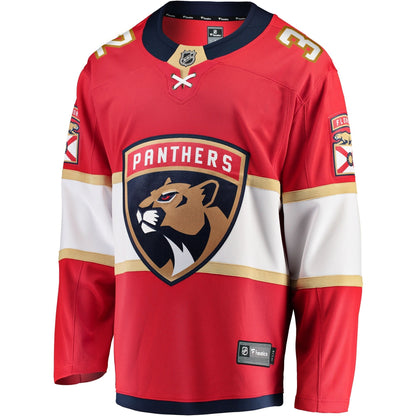 Lucas Carlsson Florida Panthers   Home Breakaway  Jersey - Red