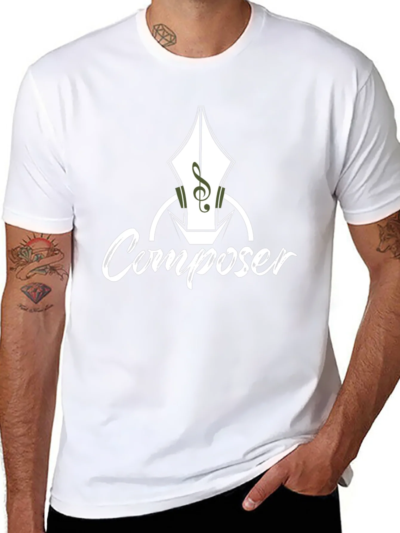 Composer T-Shirt - Music Pen Design