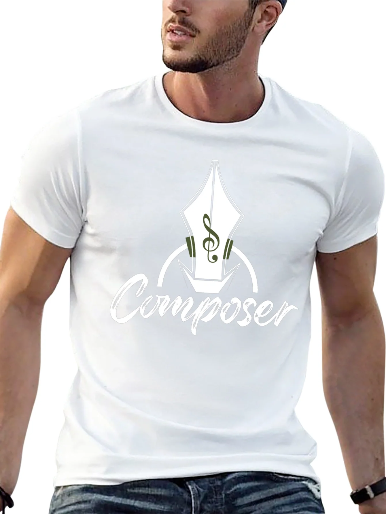 Composer T-Shirt - Music Pen Design