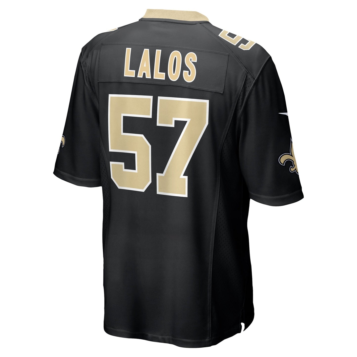 Niko Lalos New Orleans Saints Nike Team Game Jersey -  Black