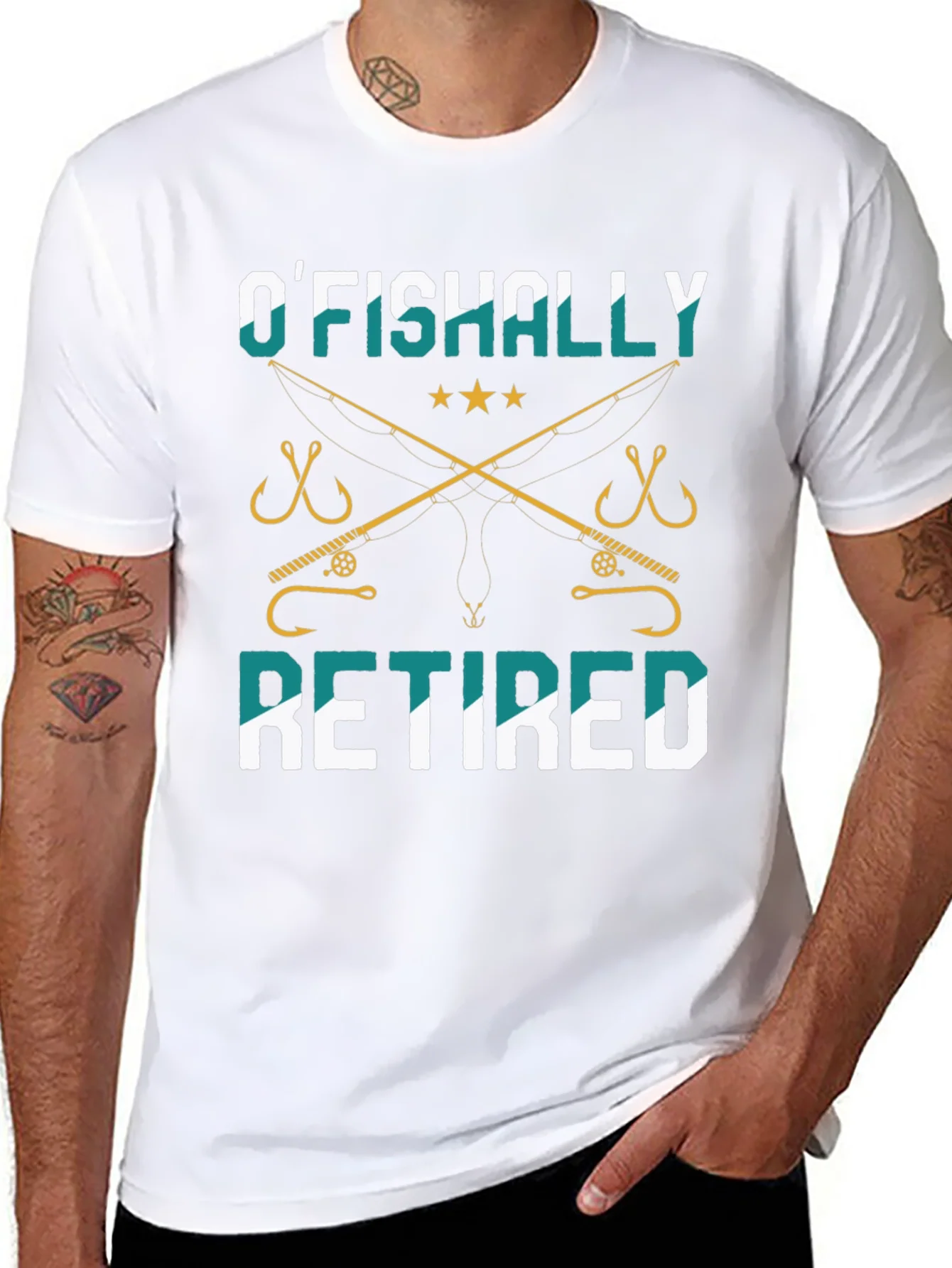 OFishally Retired Fishing T-Shirt