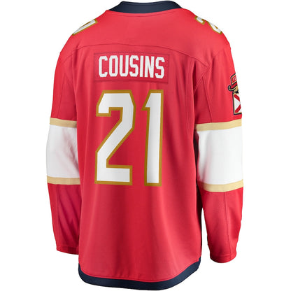 Nick Cousins Florida Panthers   Home Breakaway  Jersey - Red