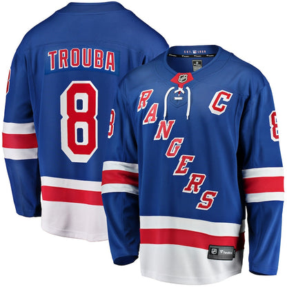 Jacob Trouba New York Rangers   Home Breakaway Jersey - Blue
