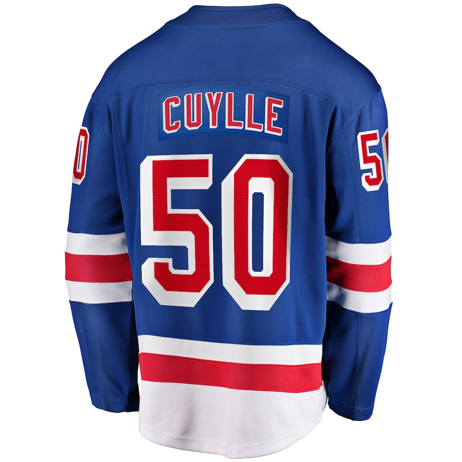 Will Cuylle New York Rangers   Home Premier Breakaway  Jersey - Blue