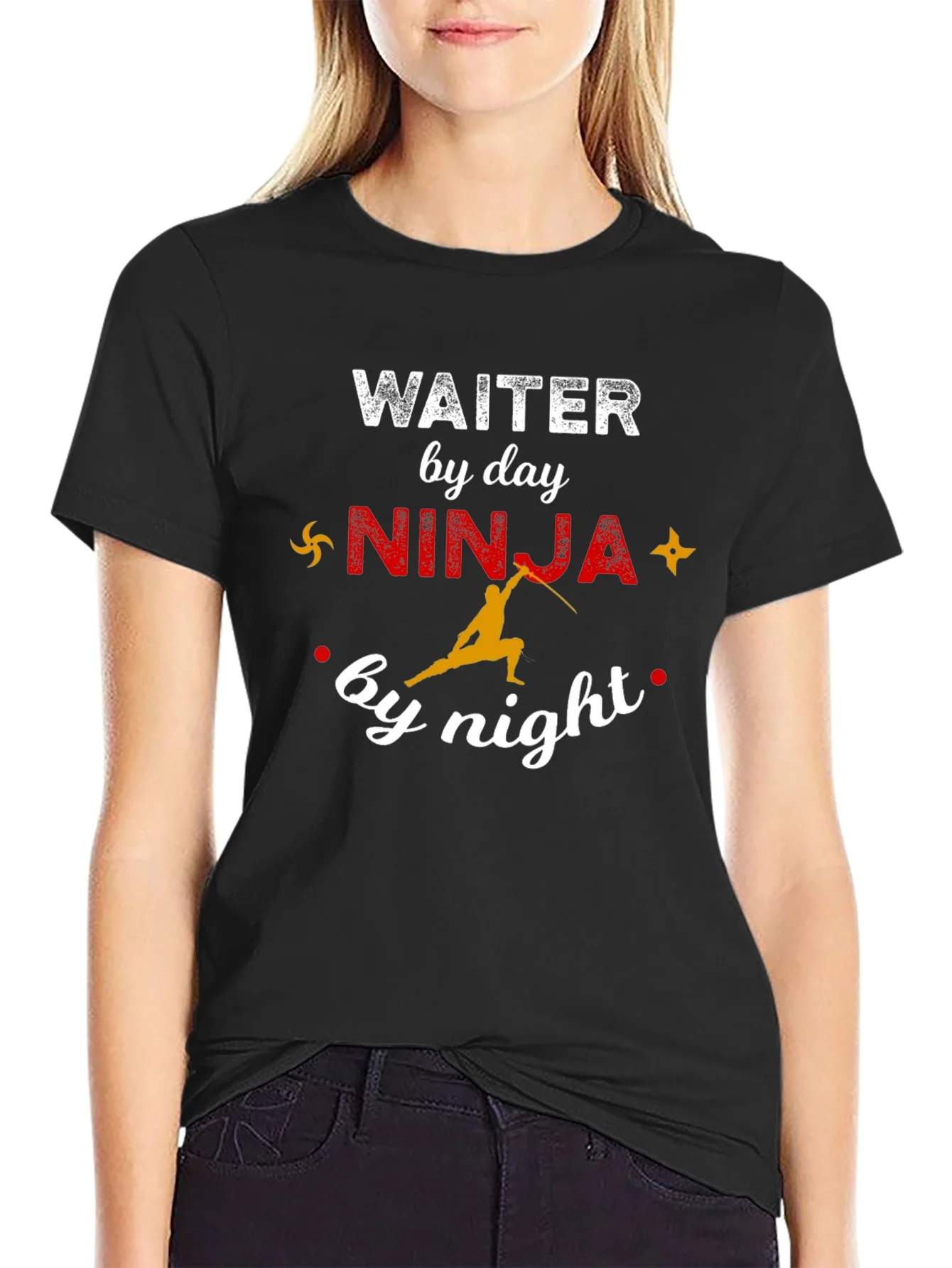 Waiter by Day Ninja by Night Graphic Tee