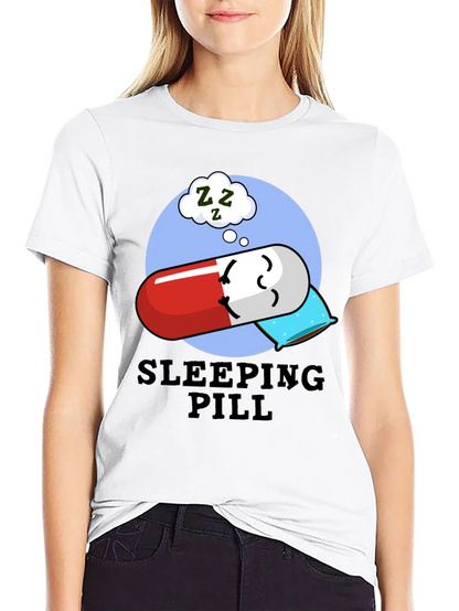 Sleeping Pill Funny Graphic T-Shirt - Unisex