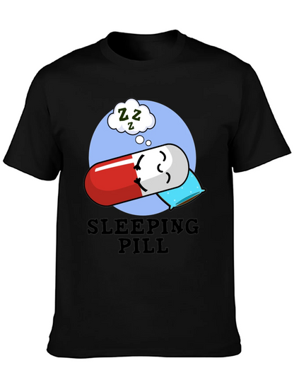 Sleeping Pill Funny Graphic T-Shirt - Unisex