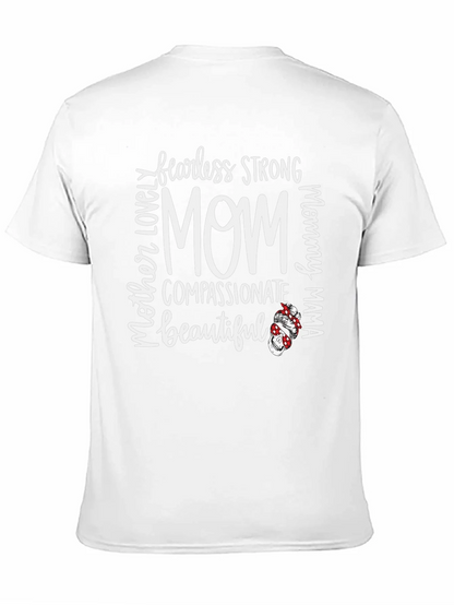 Fearless Strong Mom Graphic Tee - Black