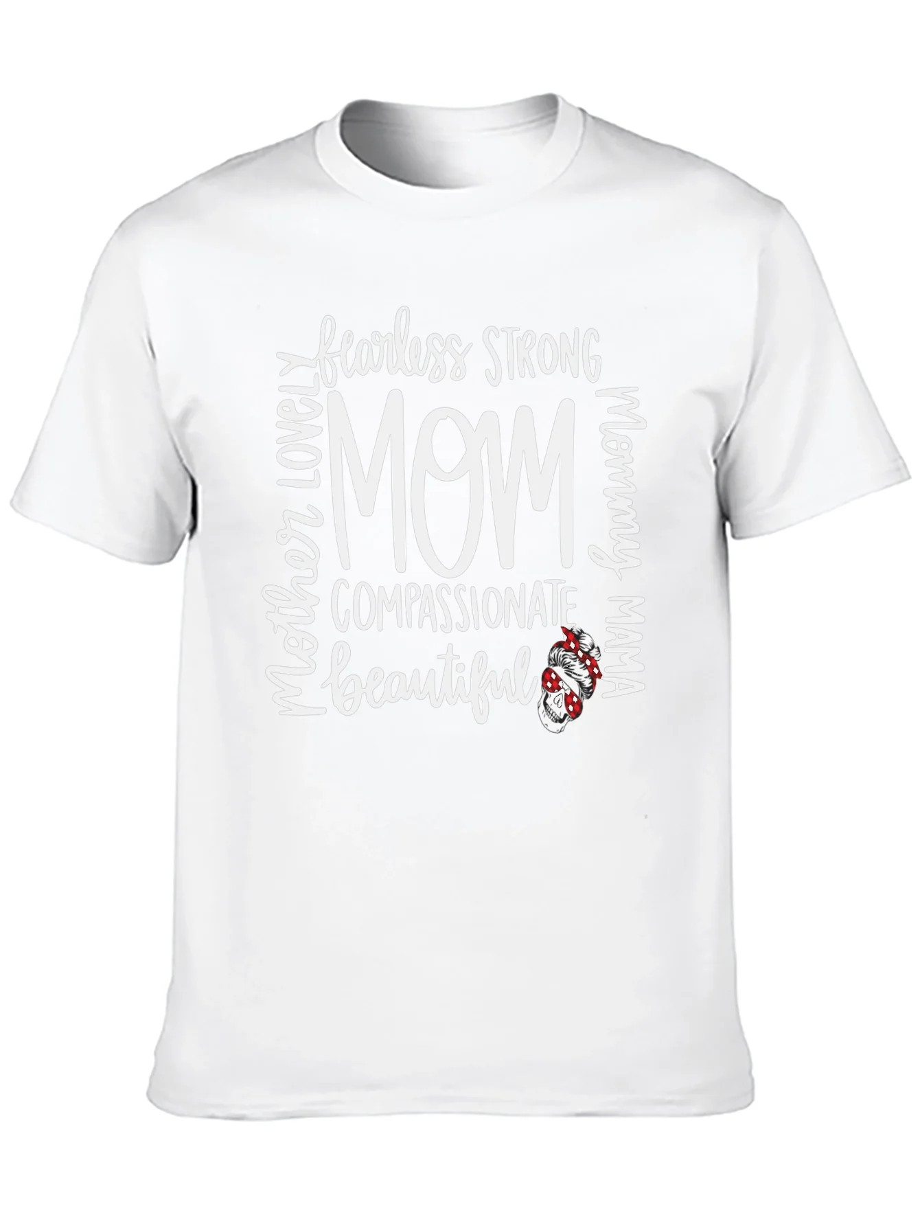 Fearless Strong Mom Graphic Tee - Black