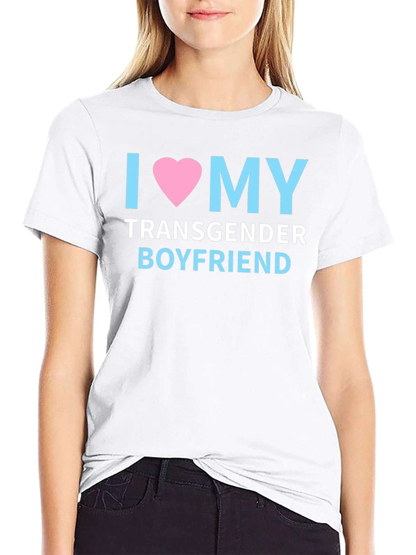 I Love My Transgender Boyfriend Pride T-Shirt