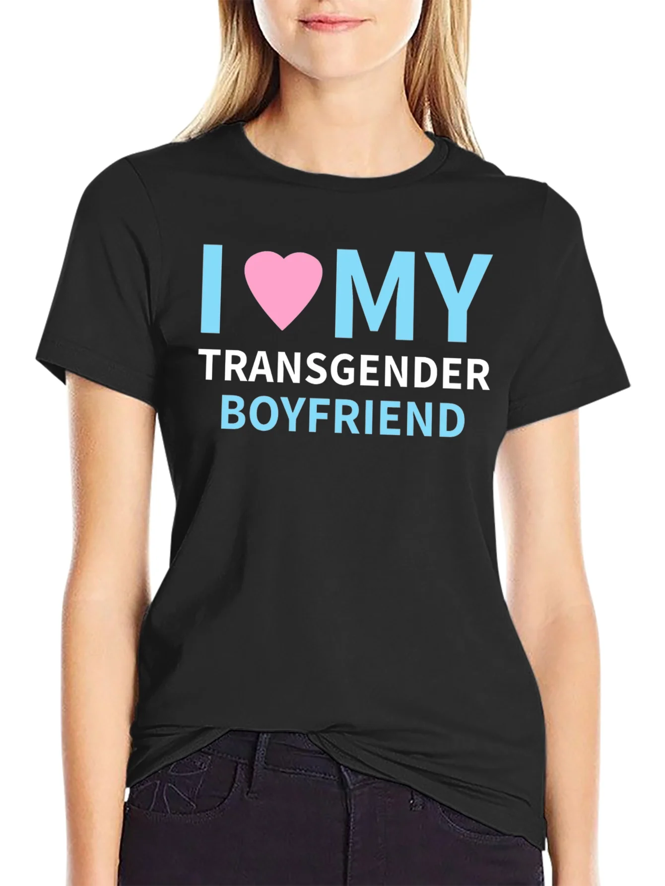 I Love My Transgender Boyfriend Pride T-Shirt