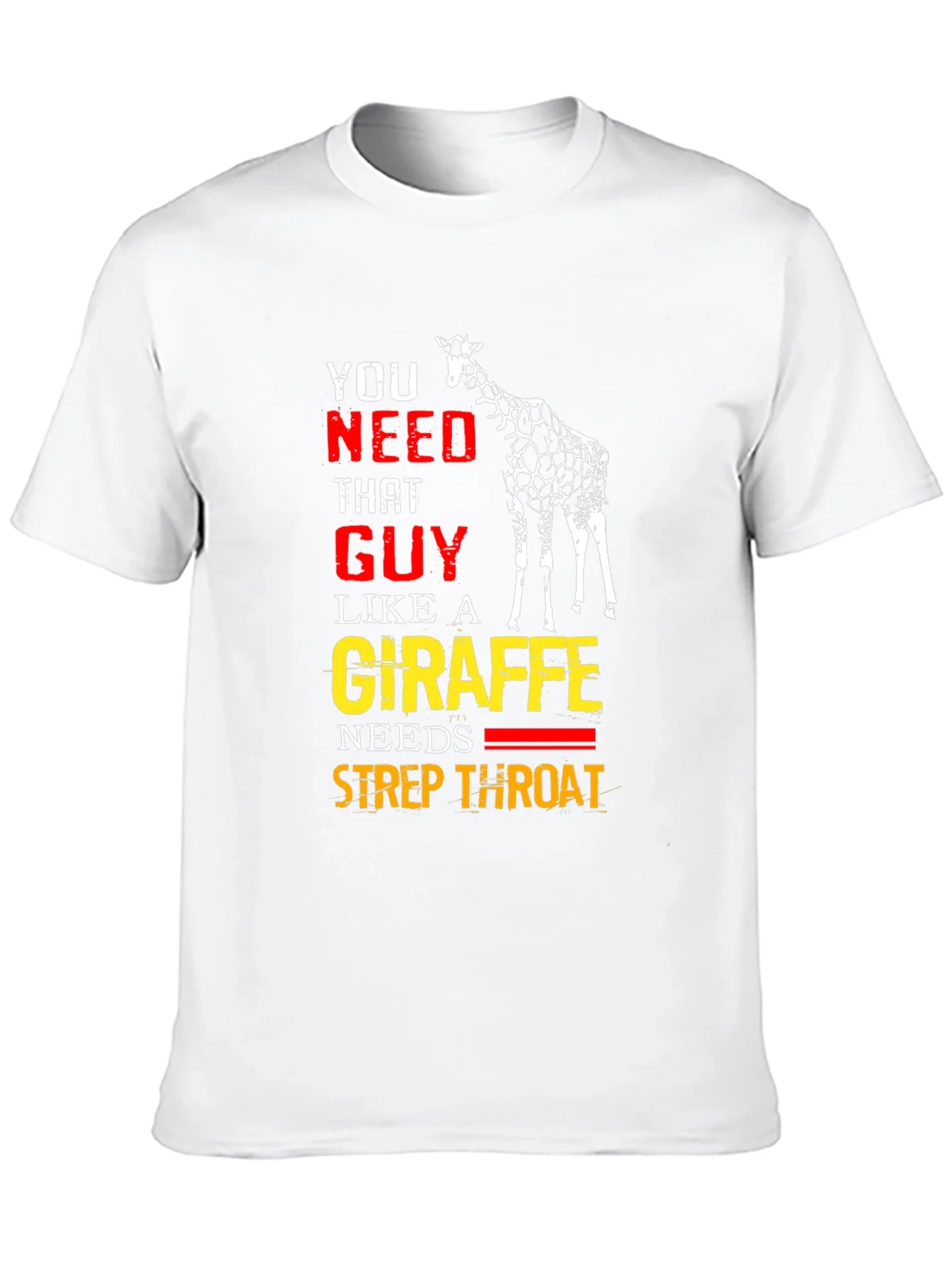 Giraffe Strep Throat T-Shirt - Funny Graphic Tee