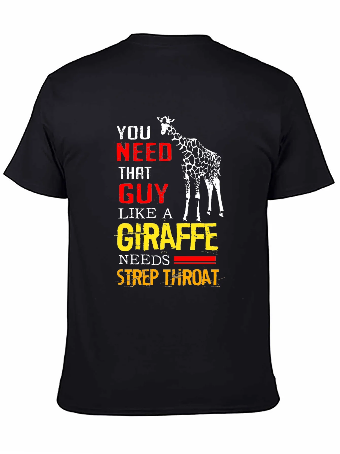 Giraffe Strep Throat T-Shirt - Funny Graphic Tee