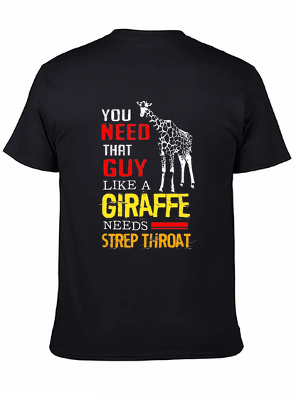 Giraffe Strep Throat T-Shirt - Funny Graphic Tee