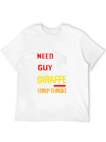 Giraffe Strep Throat T-Shirt - Funny Graphic Tee