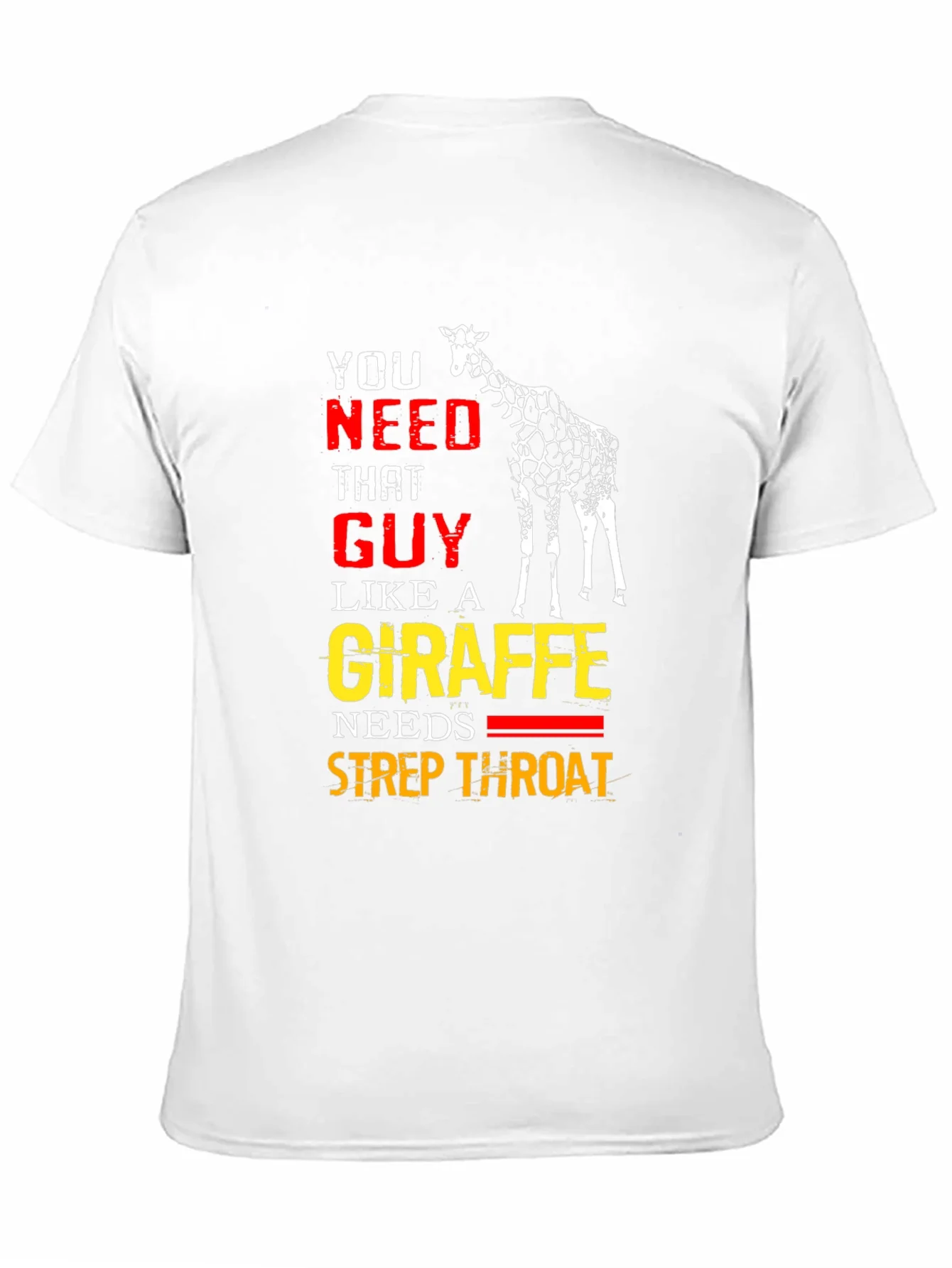 Giraffe Strep Throat T-Shirt - Funny Graphic Tee