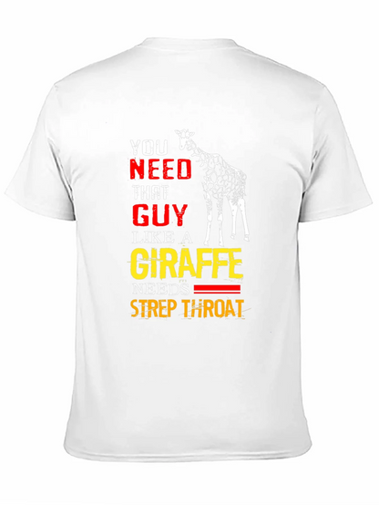 Giraffe Strep Throat T-Shirt - Funny Graphic Tee