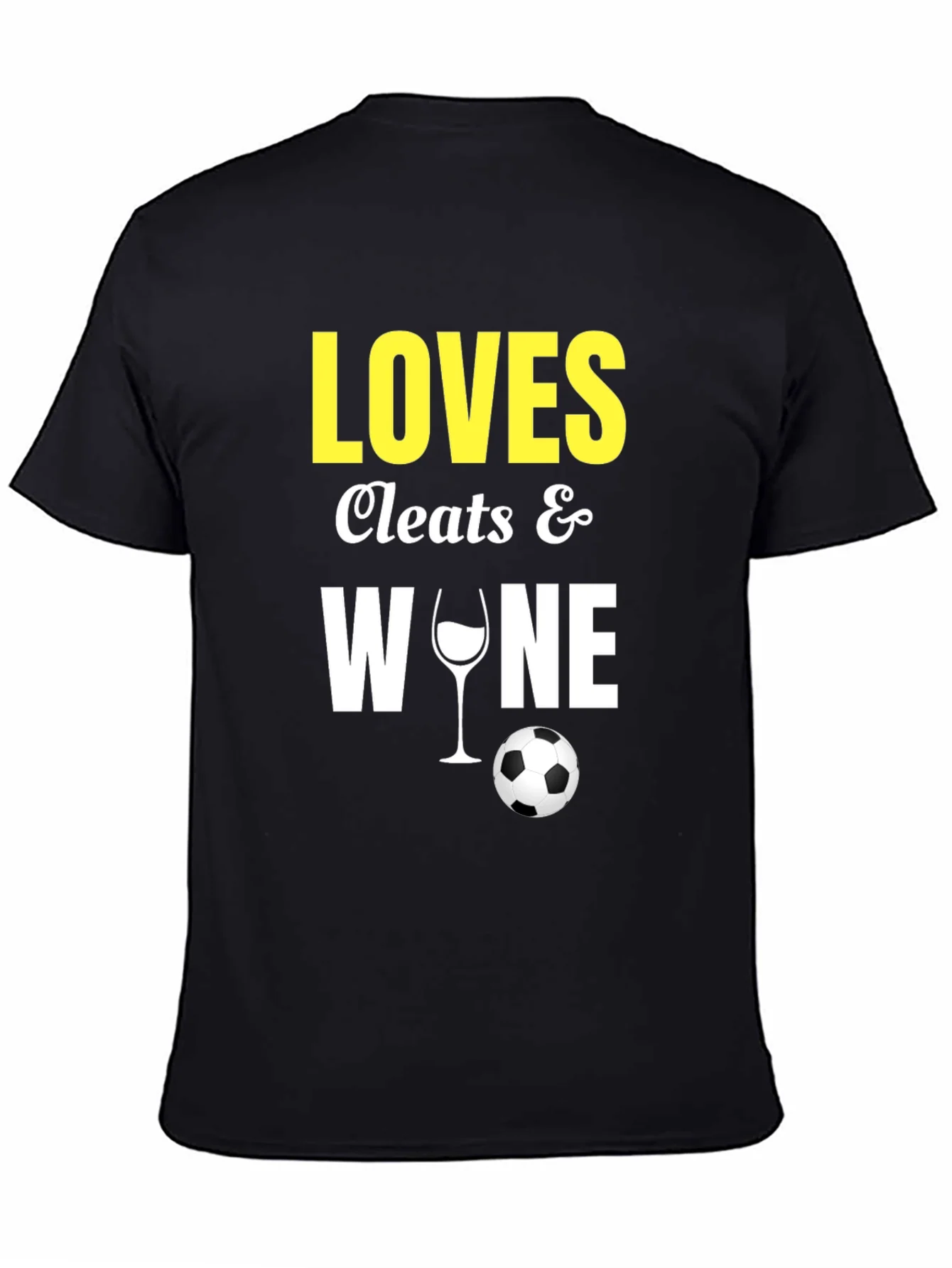 Loves Cleats & Wine T-Shirt Soccer Football Fan